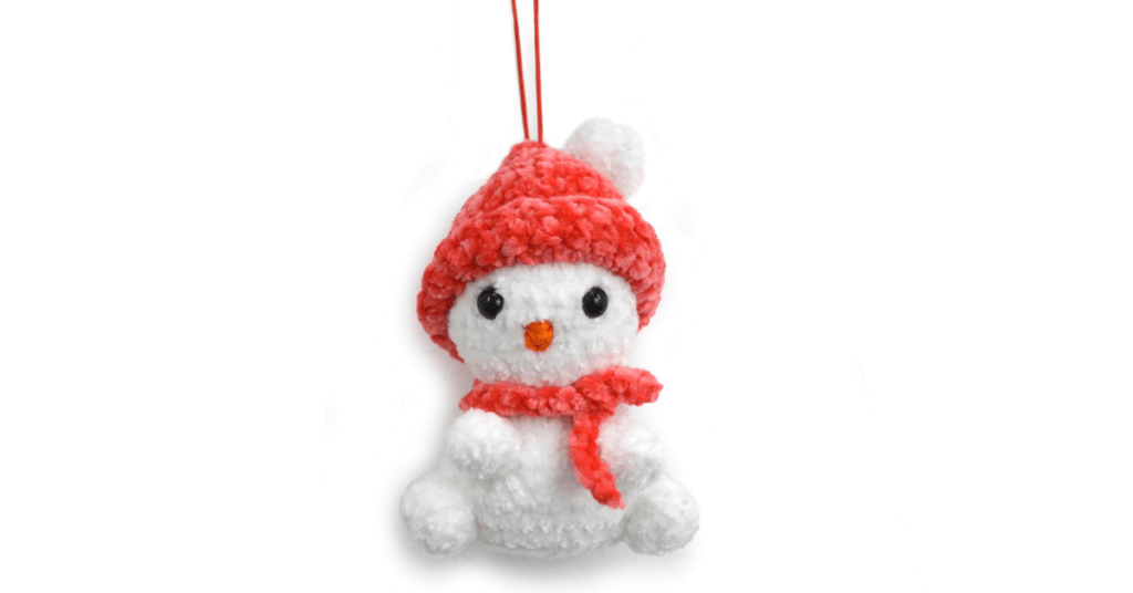 boneco de neve em crochê
