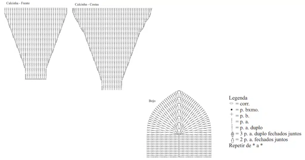 Arrase no verão com esse conjunto de crochê: Passo a passo com gráficos