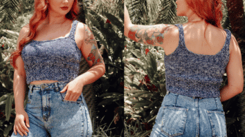 Faça de jeito fácil esse cropped regata de tricô: Passo a passo com gráficos