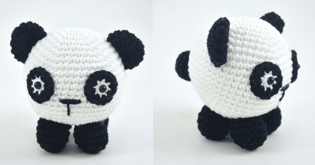 Faça de um jeito fácil o amigurumi de panda: Receita com passo a passo