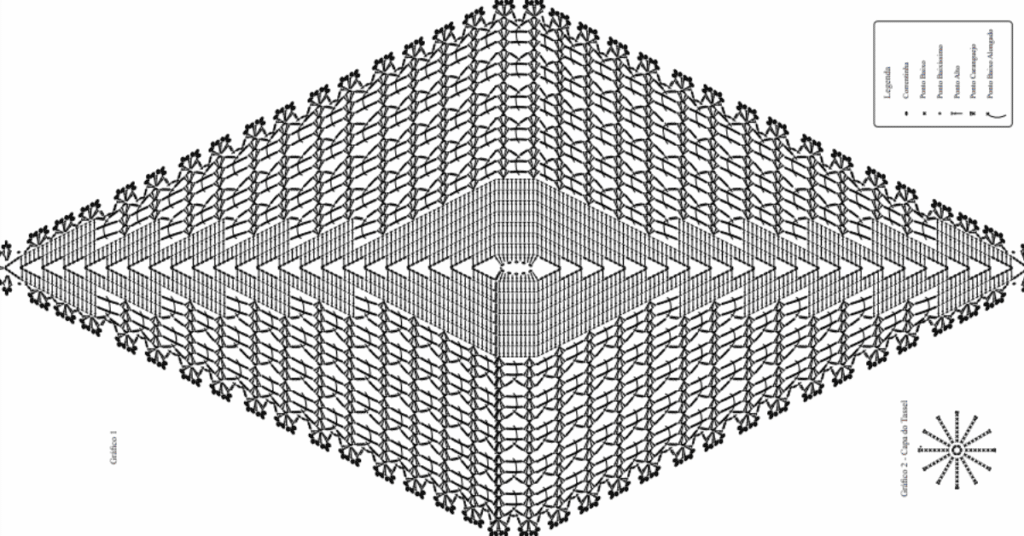 Trilho Natalino de crochê