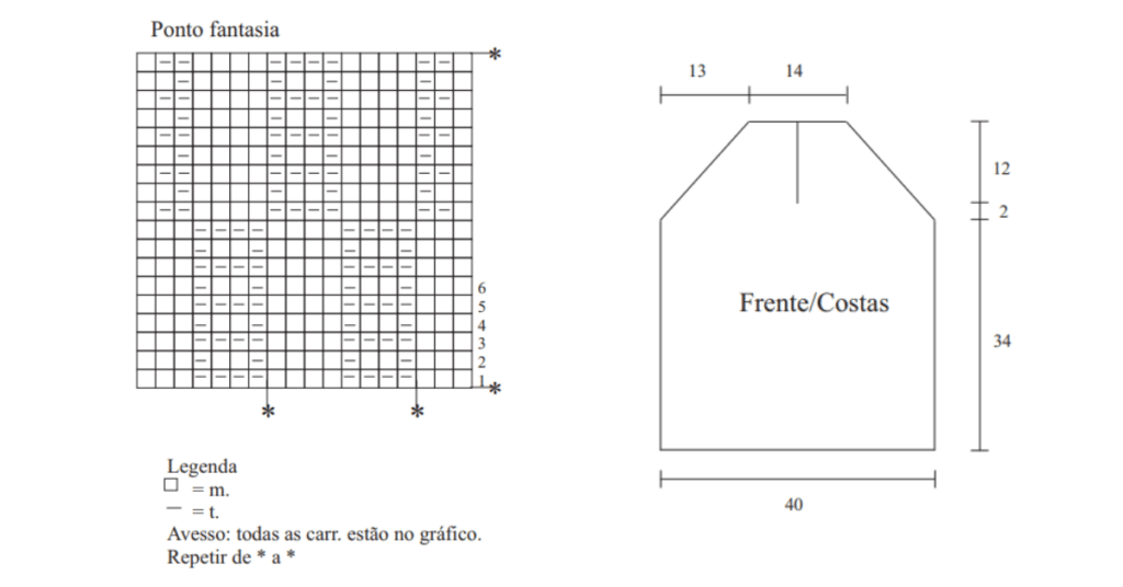 Fique linda no verão com essa blusinha de tricô: Passo a passo com gráficos