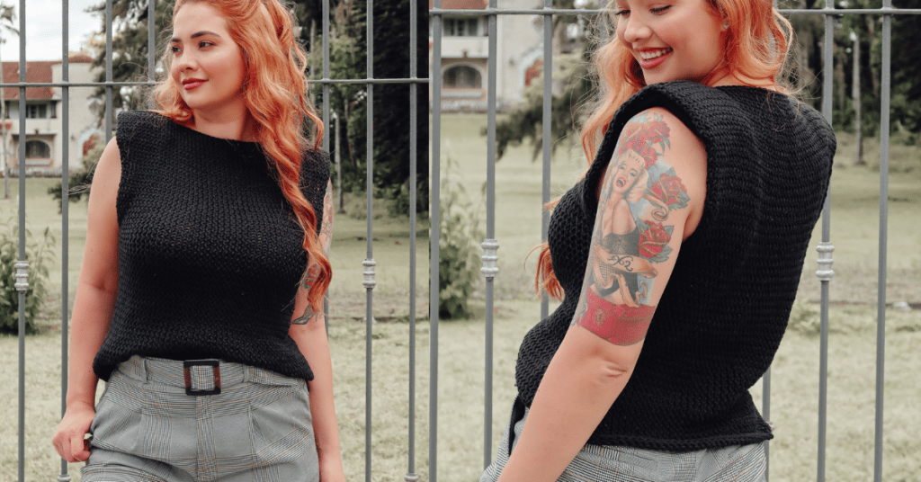 Arrase no verão com a blusinha sem manga de tricô: Passo a passo com gráficos