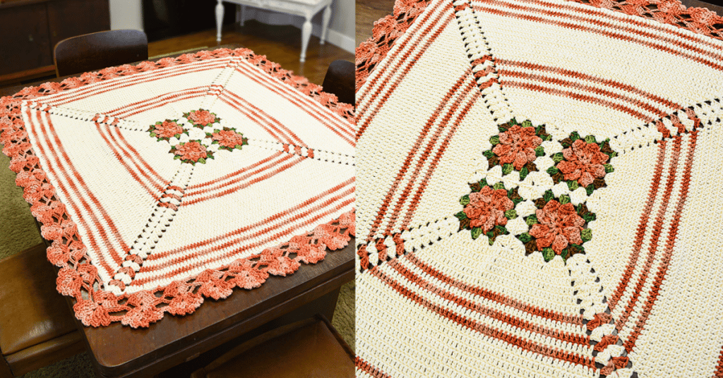 Faça de um jeito fácil e simples um centro de mesa de crochê: Passo a passo com gráficos