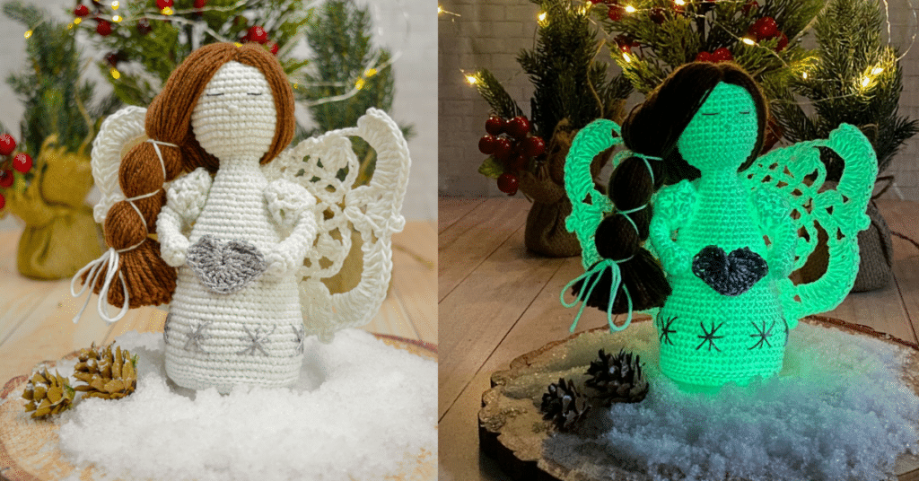Faça o lindo amigurumi de anjo natalino em crochê: Passo a passo da receita