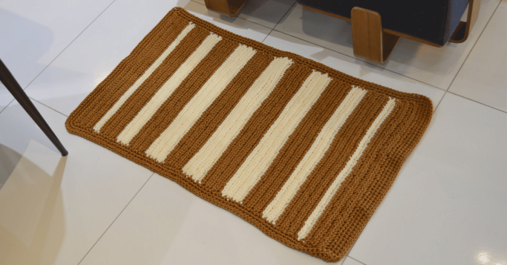 Tapete couro de crochê fácil e rápido: Receita com gráficos