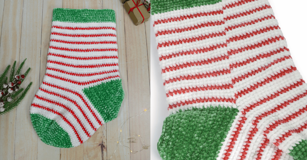 Faça a linda meia natalina em crochê: Passo a passo da receita