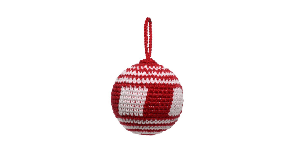 Bola de natal em crochê, fácil e prático enfeite natalino para a sua árvore:  Passo a passo