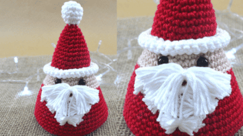 Amigurumi de papai Noel em crochê: Passo a passo