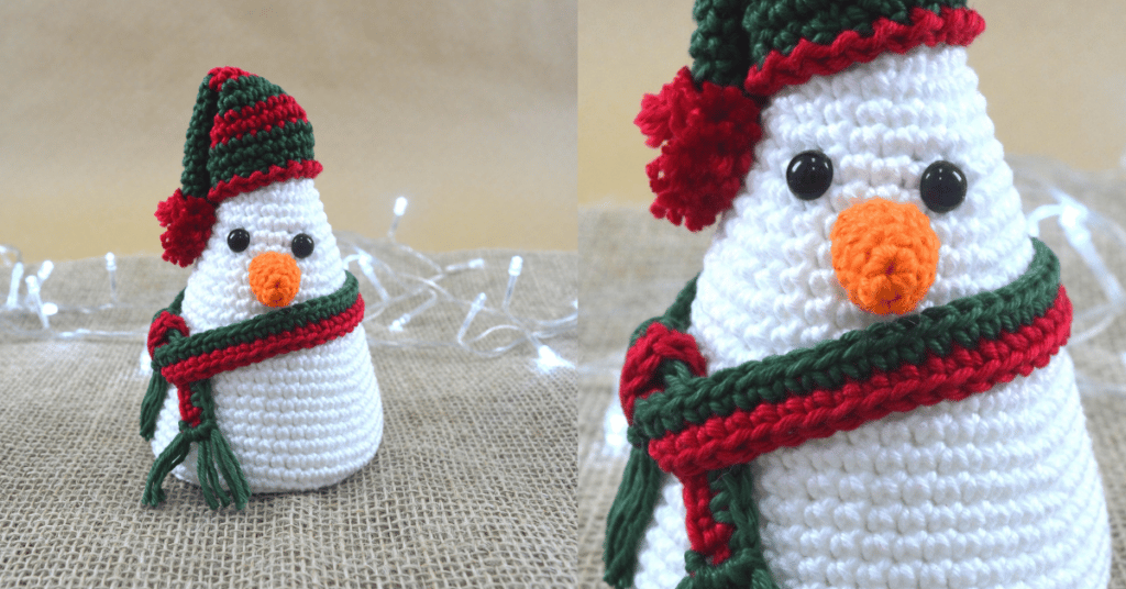 Amigurumi boneco de neve em crochê: Passo a passo da receita
