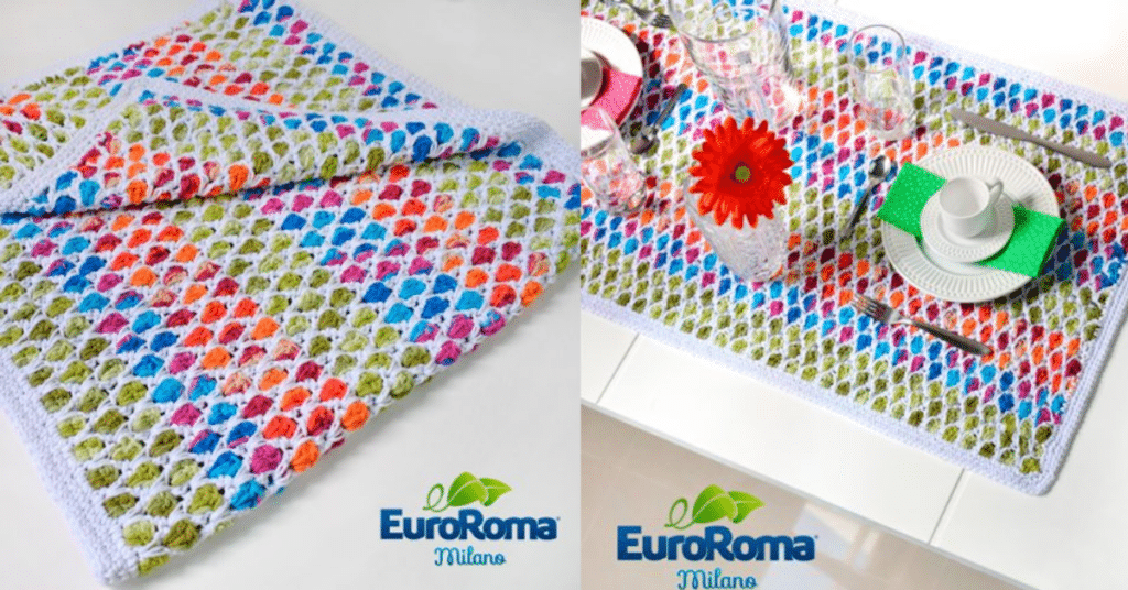 Faça o lindo trilho de mesa marroquino em crochê: Passo a passo com gráficos