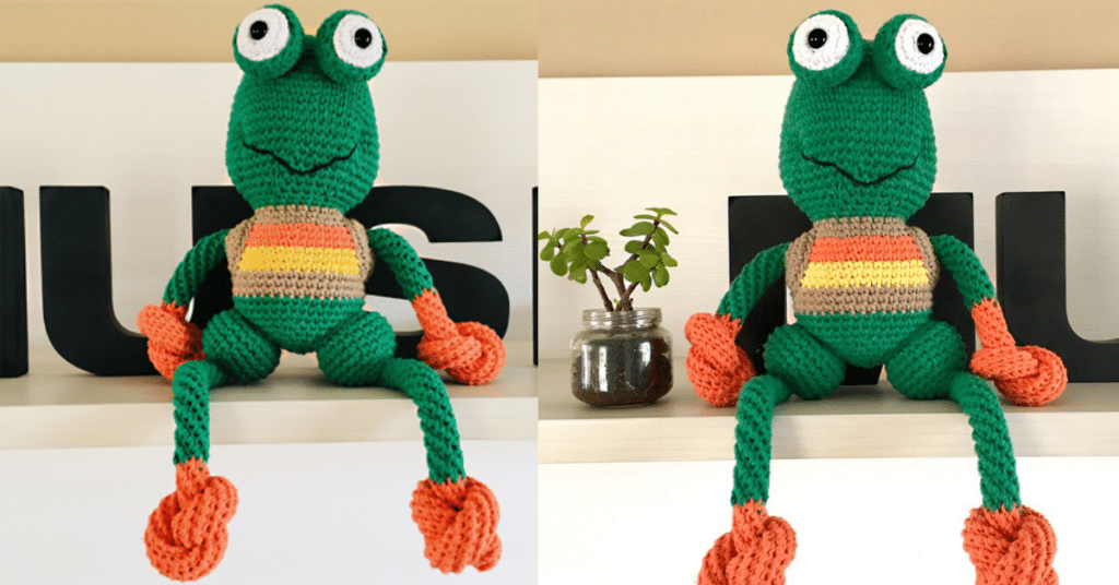 Faça o lindo amigurumi de sapo em crochê: Passo a passo da receita