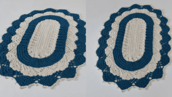 Faça o lindo tapetinho de banheiro em crochê: Passo a passo com gráficos