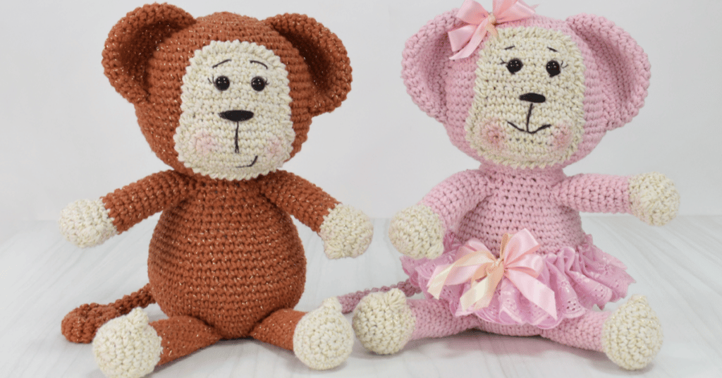 Faça o lindo amigurumi de macaquinho em crochê: Passo a passo da receitinha