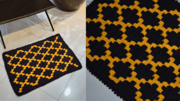 Tapetinho Abelha em Crochê: Passo a passo com gráficos