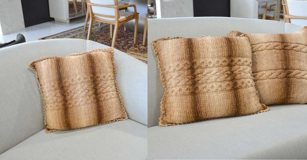 Decore a sua casa com a Almofada Rústica em Tricô: Passo a passo com gráficos