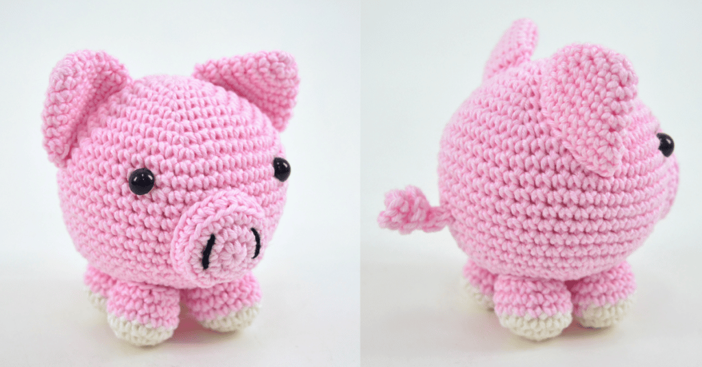 Faça o lindo Amigurumi de Porquinho em crochê: Passo a passo da receitinha