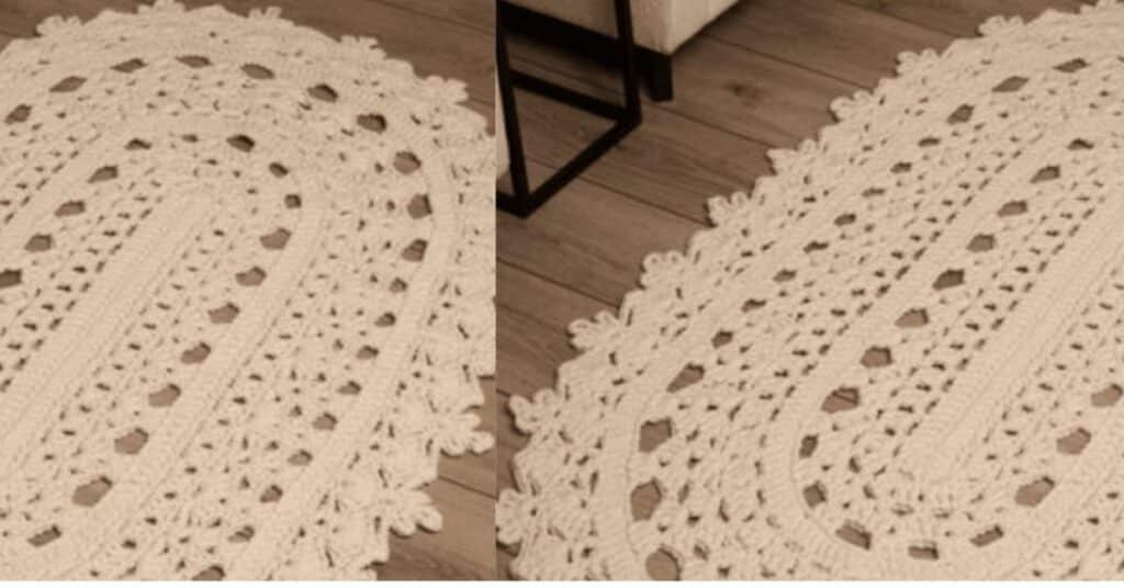 Tapete de Crochê Oval com Euroroma Spesso Maxi - Super fácil de fazer!