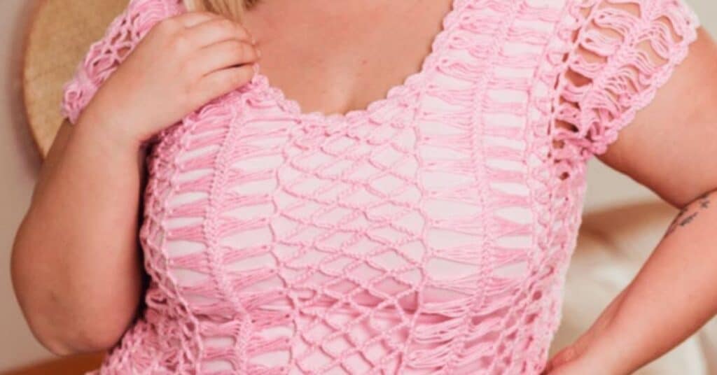 Blusa de Crochê de Grampo - Uma Opção Plus Size Super Estilosa