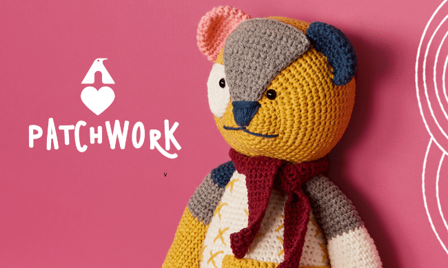 Ursinho de Crochê – Urso Patchwork Amigurumi 