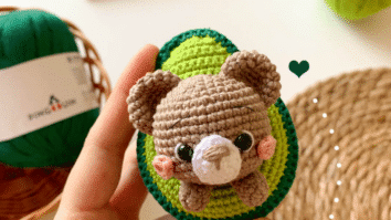 Urso Amigurumi: Uma fofura, perfeito para dar de presente!