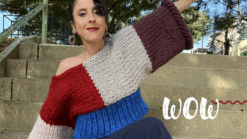 Casaco em tricô no fio Melrose - Se encante com essas cores!