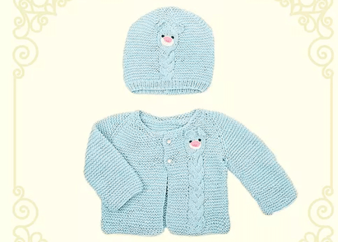 Conjunto de Tricô Ursinho Azul: Veja como fazer essa linda peça!