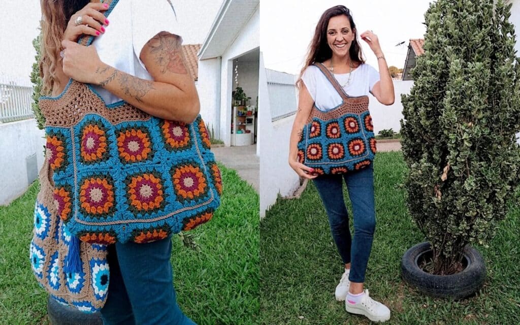 Confira como fazer uma bolsa de crochê simples e super estilosa