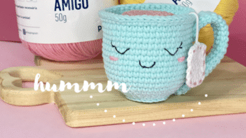 Amigurumi Xícara de chá – Feito com BALLOON AMIGO