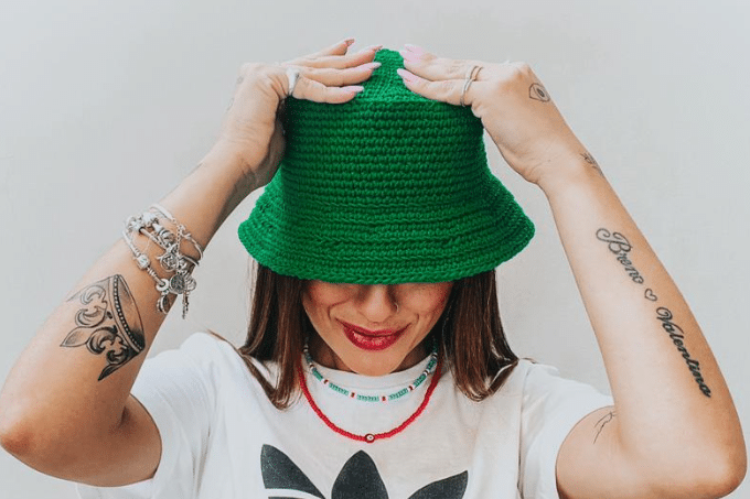 Chapéu crochê – Bucket hat Super Estiloso!