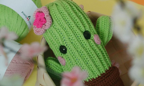 Cacto Amigurumi – Receita de Primavera com KOTINI
