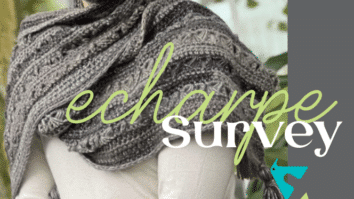 Echarpe de crochê Survey – Coleção Paralelos 