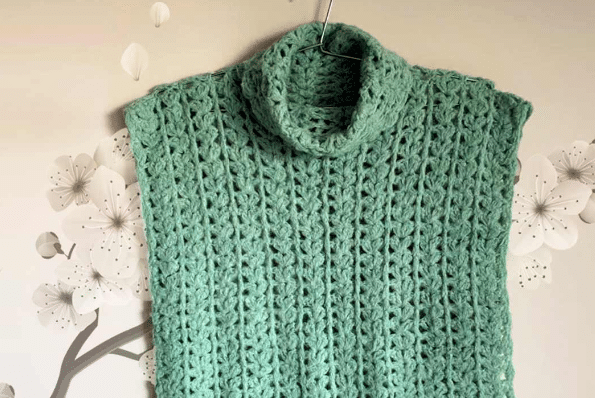 Blusa em Sobreposição com Fio Mohair