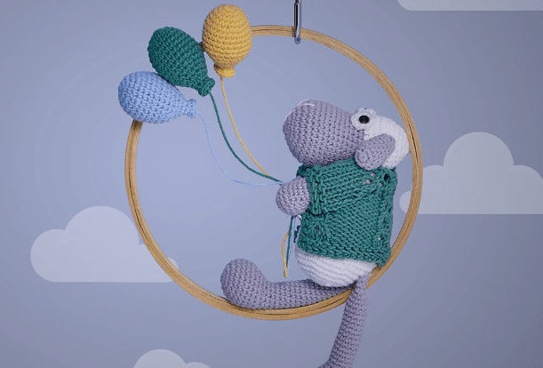 Amigurumi Carneiro e Balões no Bastidor – Fio Balloon Amigo