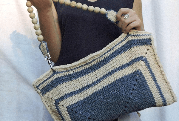 Bolsa crochê quadrada – Hera – Fio Cappio