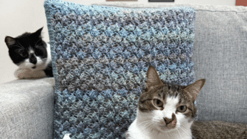 Capa para almofada de crochê – Decor feito à mão com fio PIXEL
