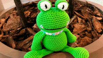 Sapo de Crochê