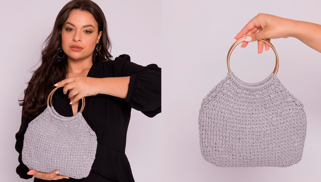 Bolsa em Crochê Estrela