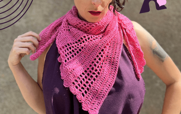 Lenço de Crochê Relax Bella Fashion