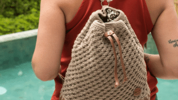 Mochila de Crochê Ecosoft