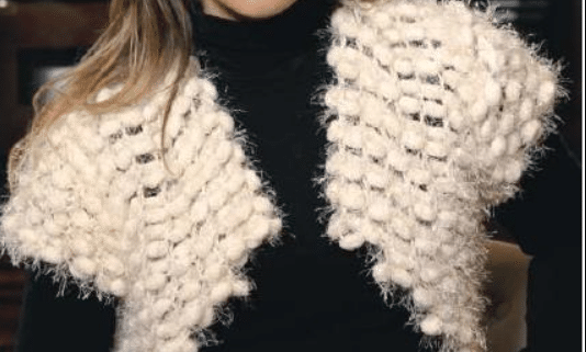 Bolero de tricô Pom Pom Chique