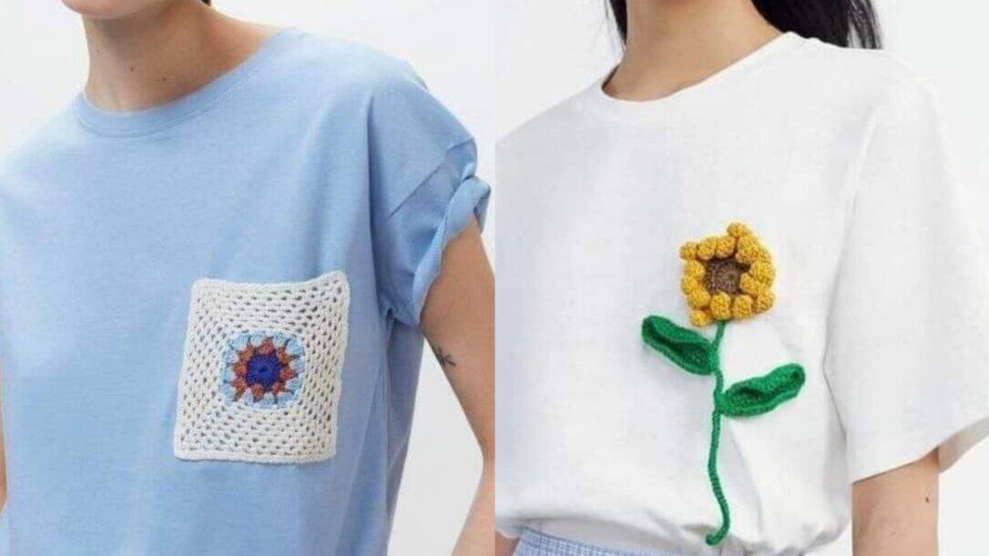 Diy: 50 Ideias de Customização de Camisetas com Crochê
