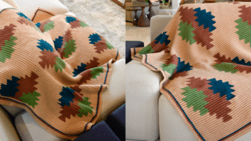 Manta de Crochê Rum