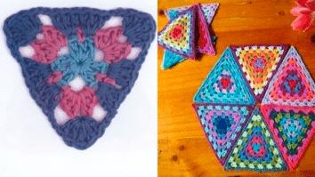 Squares de Crochê Triangulares