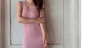 Vestido Longo de Crochê Rosa - EuroRoma