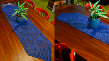 Trilho de Mesa em Crochê Náutico