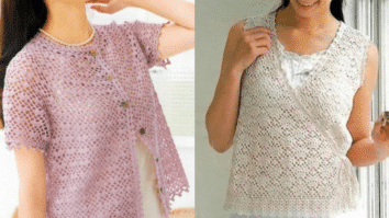 Blusas de Crochê Bem Delicadas