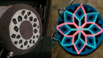Bolsas em Crochê Redondas