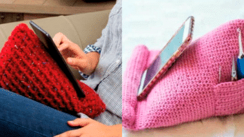 Suporte para Celular em Crochê