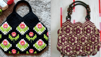 Bolsas de Crochê com Squares